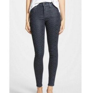 Citizens of Humanity Racer Skinny Jeans Shiny Coated Jacquard Womens Sz 27